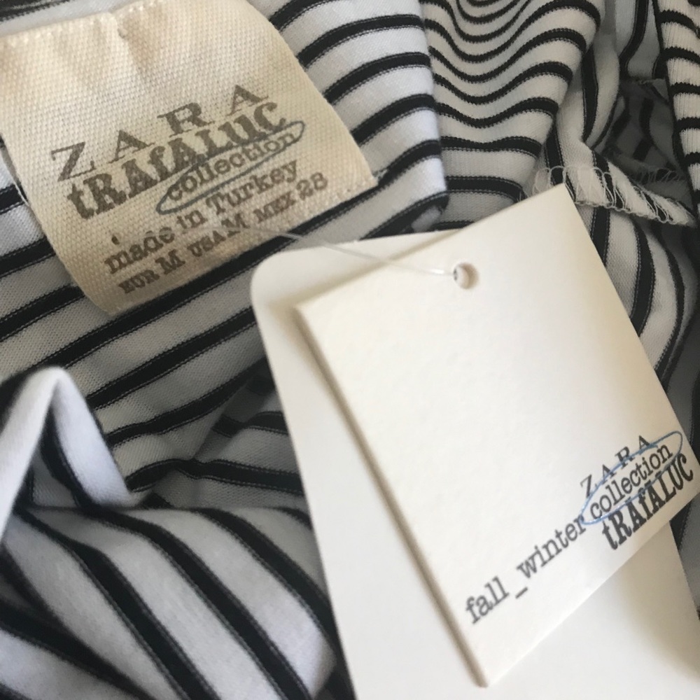 Zara Stripped Top Size Medium- New With Tags - Picture 3 of 3